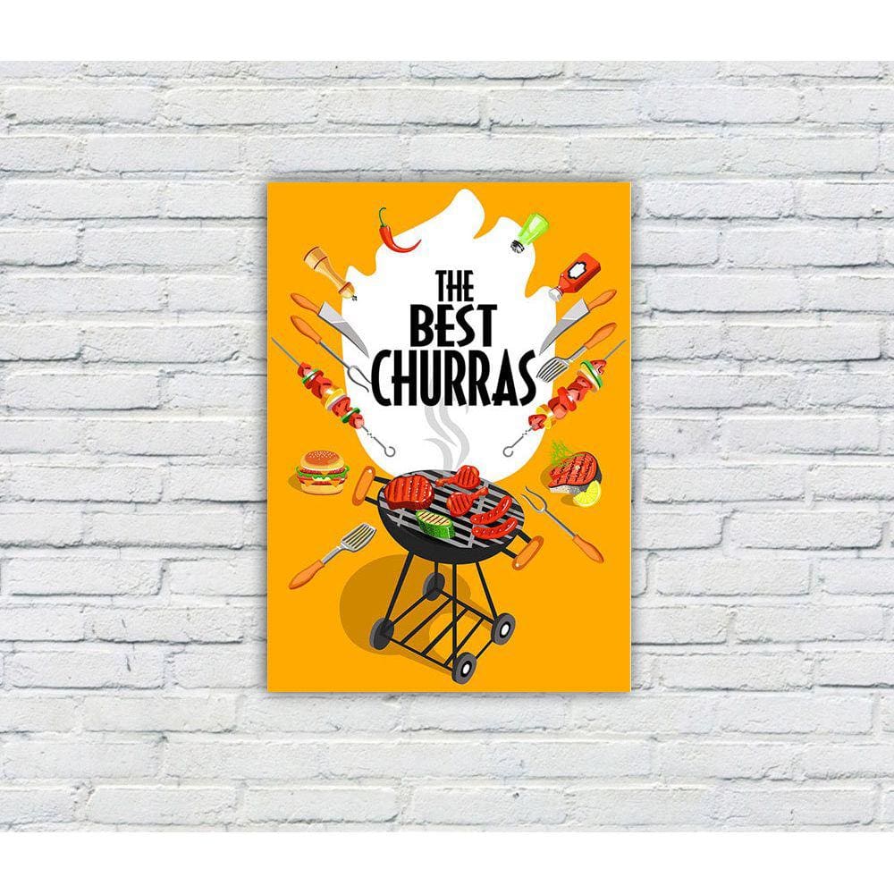 Placa Decorativa MDF Cantinho do Churrasco 13