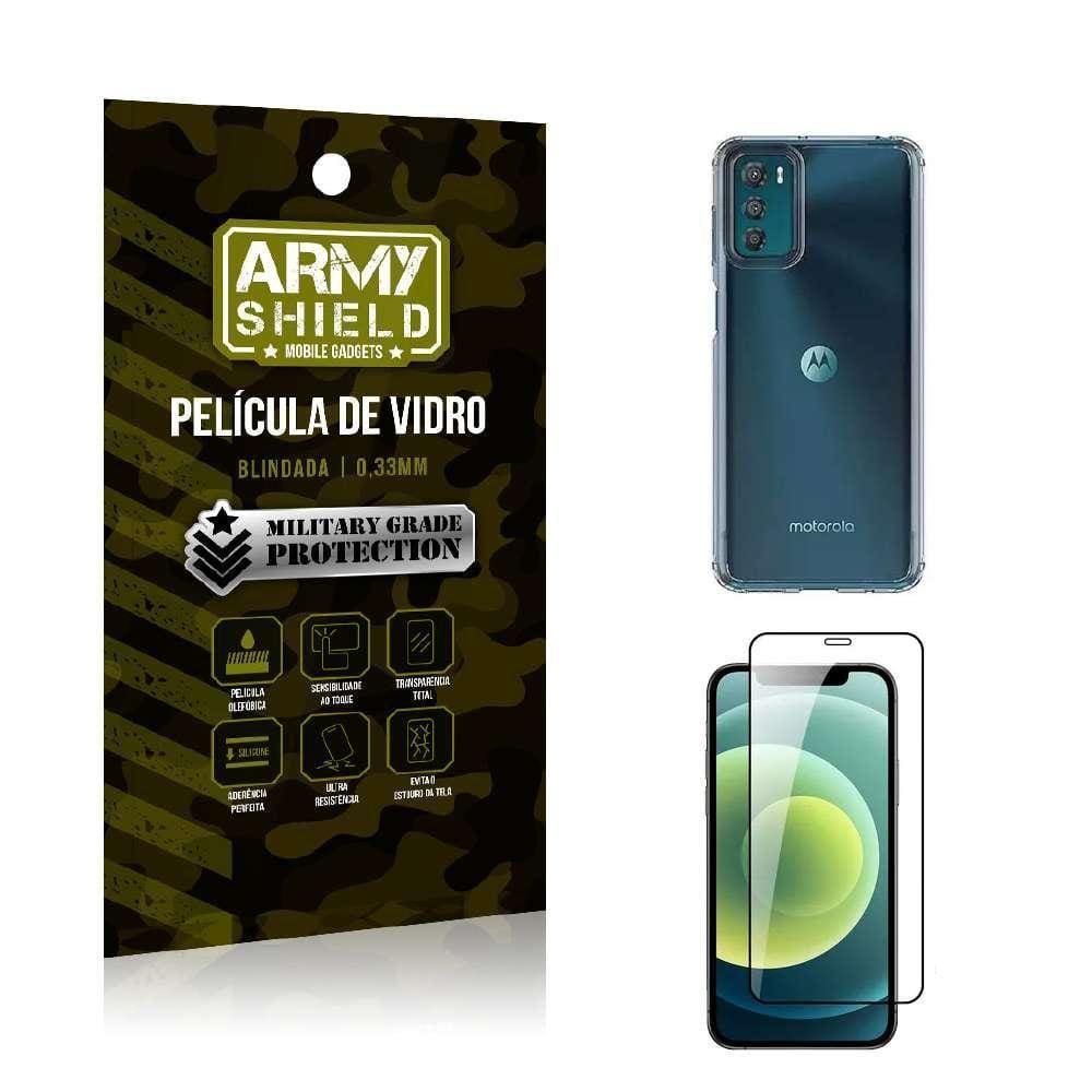 Capa Capinha Moto G42 Anti Shock + Película De Vidro 3D