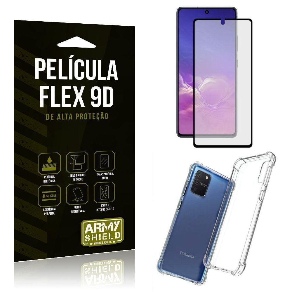 Capa Anti Impacto+Película Nano 9D Ceramica Galaxy S10 Lite