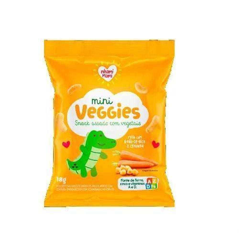 Mini Veggies Snack Grão De Bico E Cenoura 6X18G Nhamimami