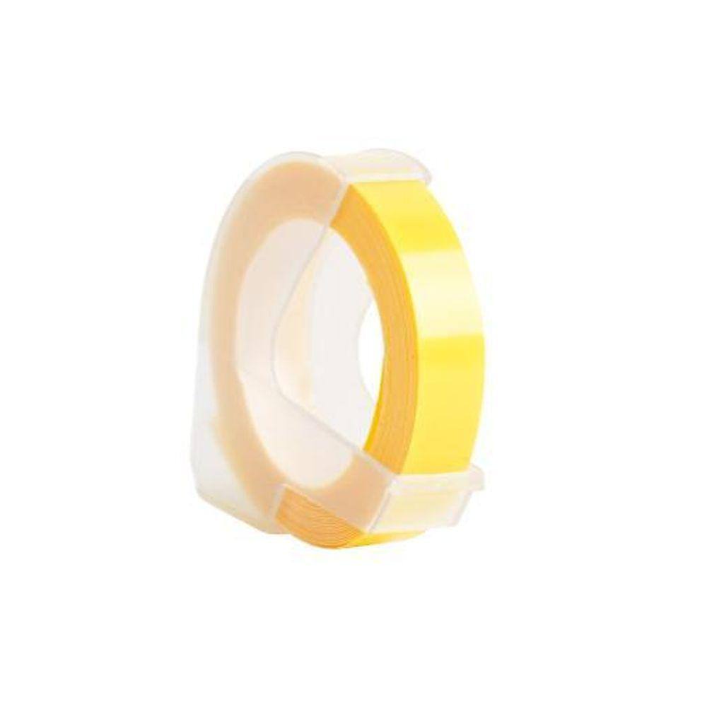 Fita Vinílica Compatível Dymo Manual 3Dly25 Amarelo 9Mm