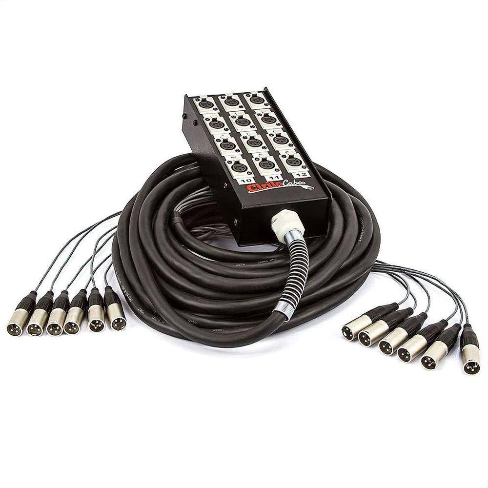 Medusa 8 Vias Montada Conectores Amphenol - 25 Metros
