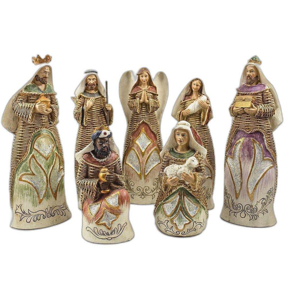 Presépio Importado Resina 7 Peças 27 Cm