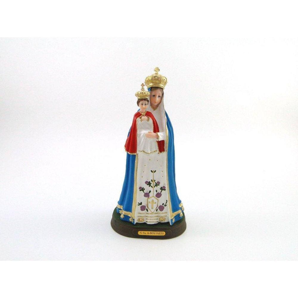 Imagem Nossa Senhora Do Bom Parto Resina 22 Cm