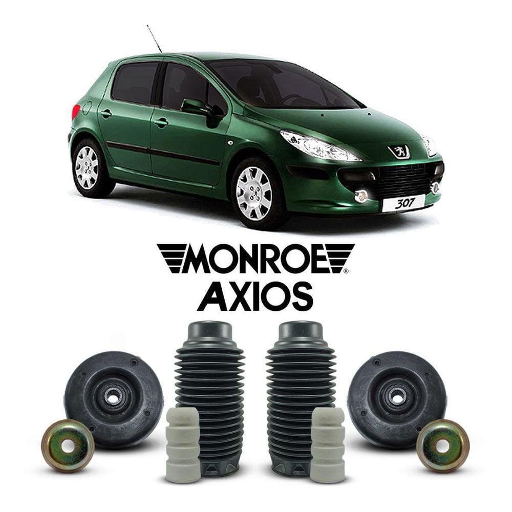 Par Kit Coxim Suspensão Dianteira Peugeot 307 2006 Até 2012