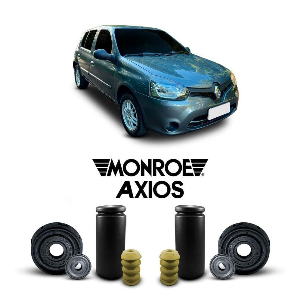 2 Kit Batente Coxim Dianteiro Renault Clio 2015 16