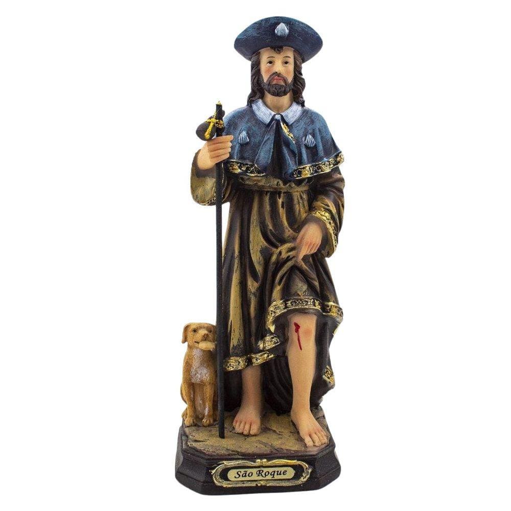 Imagem São Roque Importado Resina 22 Cm