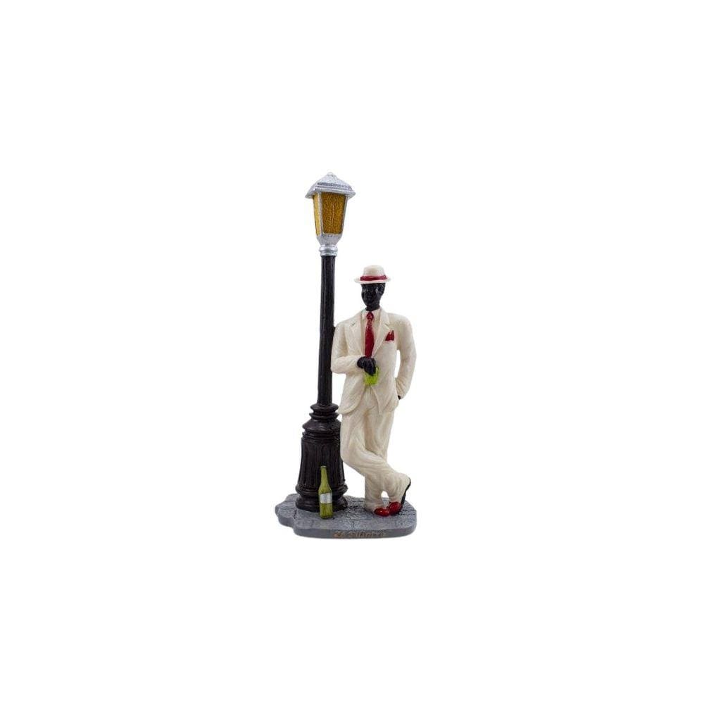 Imagem Zé Pilintra No Poste Resina 32 Cm