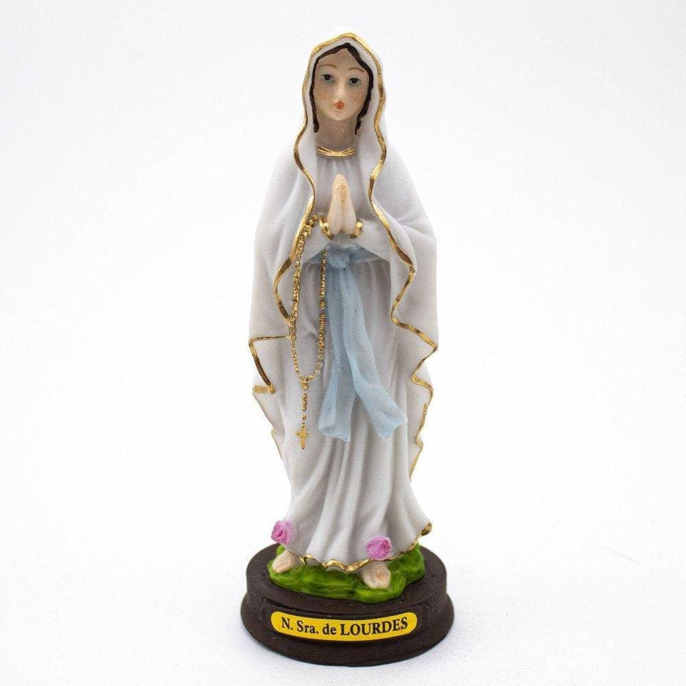 Imagem Nossa Senhora De Lourdes Resina 14 Cm