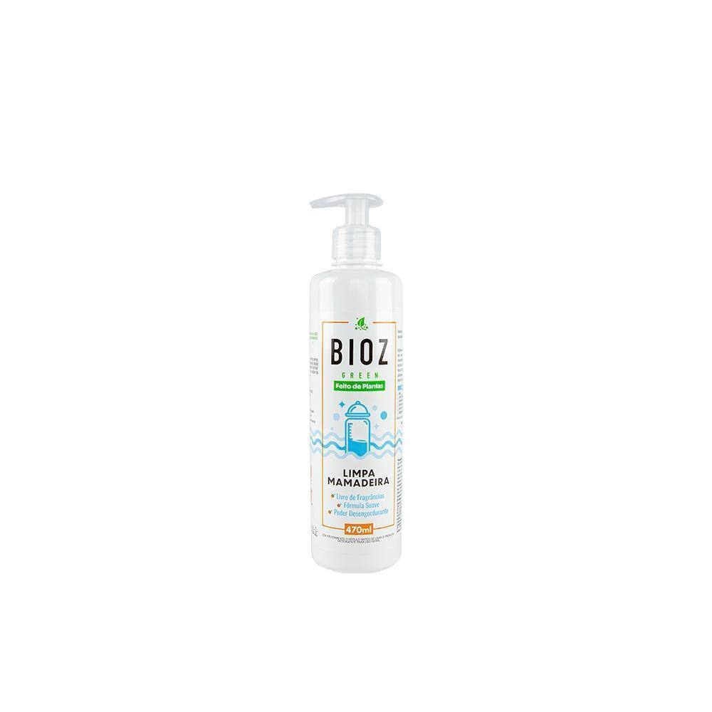 Kit 3X: Limpa Mamadeira Baby Biodegradável Bioz Green 470Ml