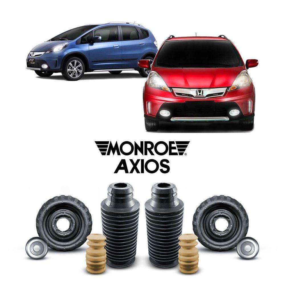 Kit Coxim Batente Axios Dianteiro Honda Fit Twist