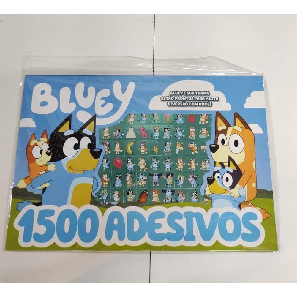 Livro de Colorir Bluey - Prancheta 1500 Adesivos, 20 páginas
