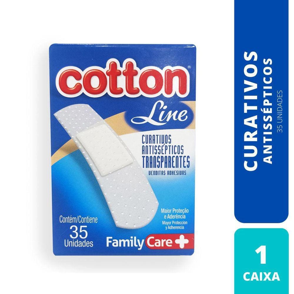 Curativo Cotton Line Com 35 Un Transparente