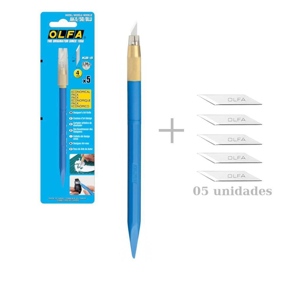 Estilete Especial Olfa Precisão Azul Ak-5/5B/Blu