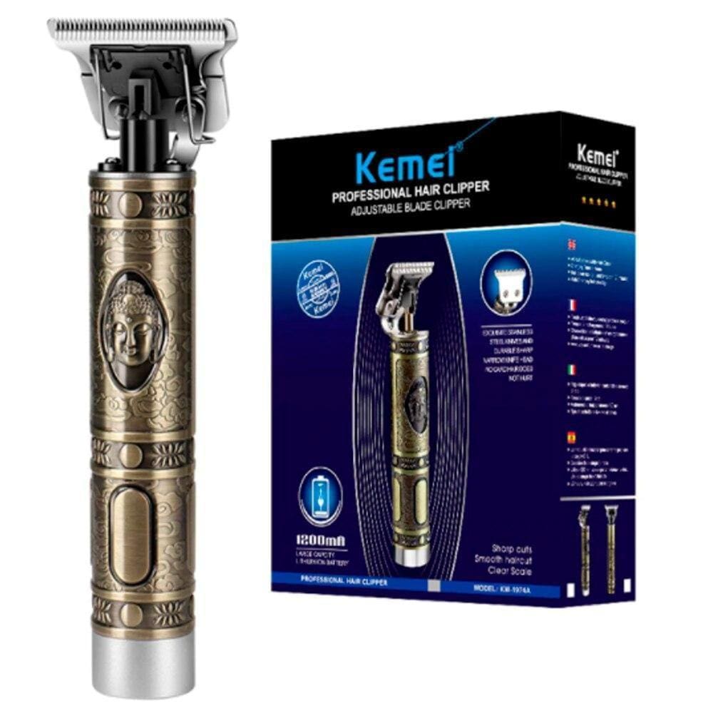 Aparador De Pelo Kemei Km-1974A Dourado 110V/240V