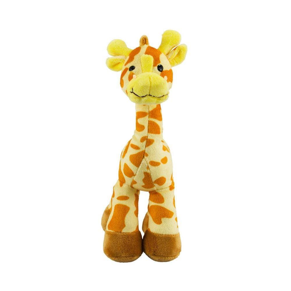 Girafa Amarela Em Pé 24Cm - Pelúcia