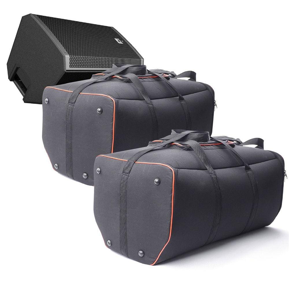 Kit 2 Bolsa Bag Case Bag Para Eletro Voice Zlx 12 Acolchoada