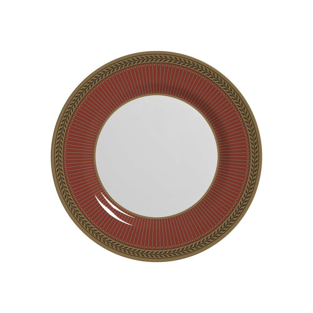 Conjunto com 6 Pratos de Sobremesa Celebrate Vermelho 21cm