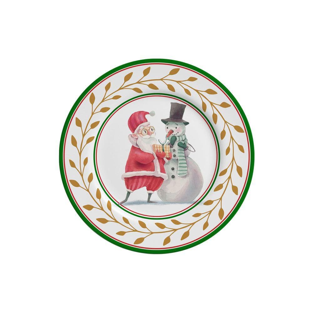 Conjunto com 6 Pratos de Sobremesa Ho Ho Ho Ø21cm