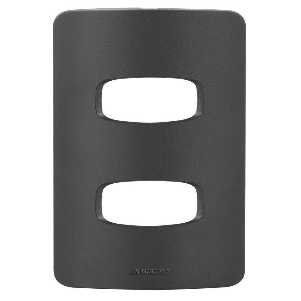 Placa 2 Módulos 4X2 - Alumbra Gracia Black Maxx - Gbmx037