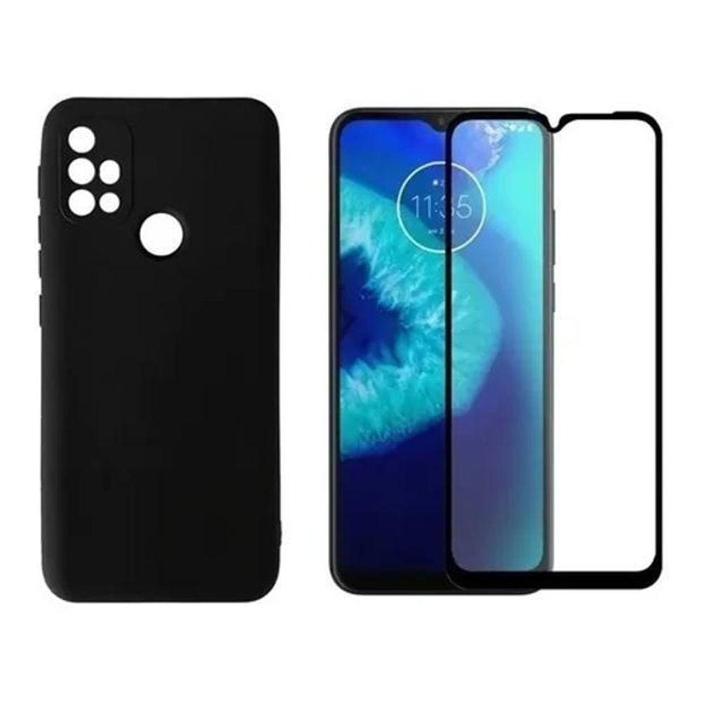 Capa Capinha Aveludada Motorola Moto G10 / G30 + Pelicula