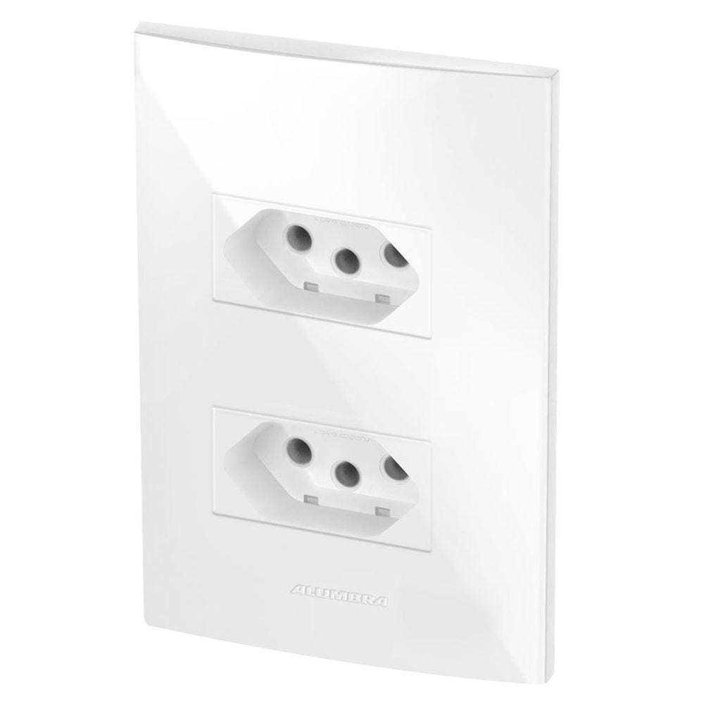 Conjunto 1 Tomada 10A + 1 Tomada 20A - Alumbra Inova Pro