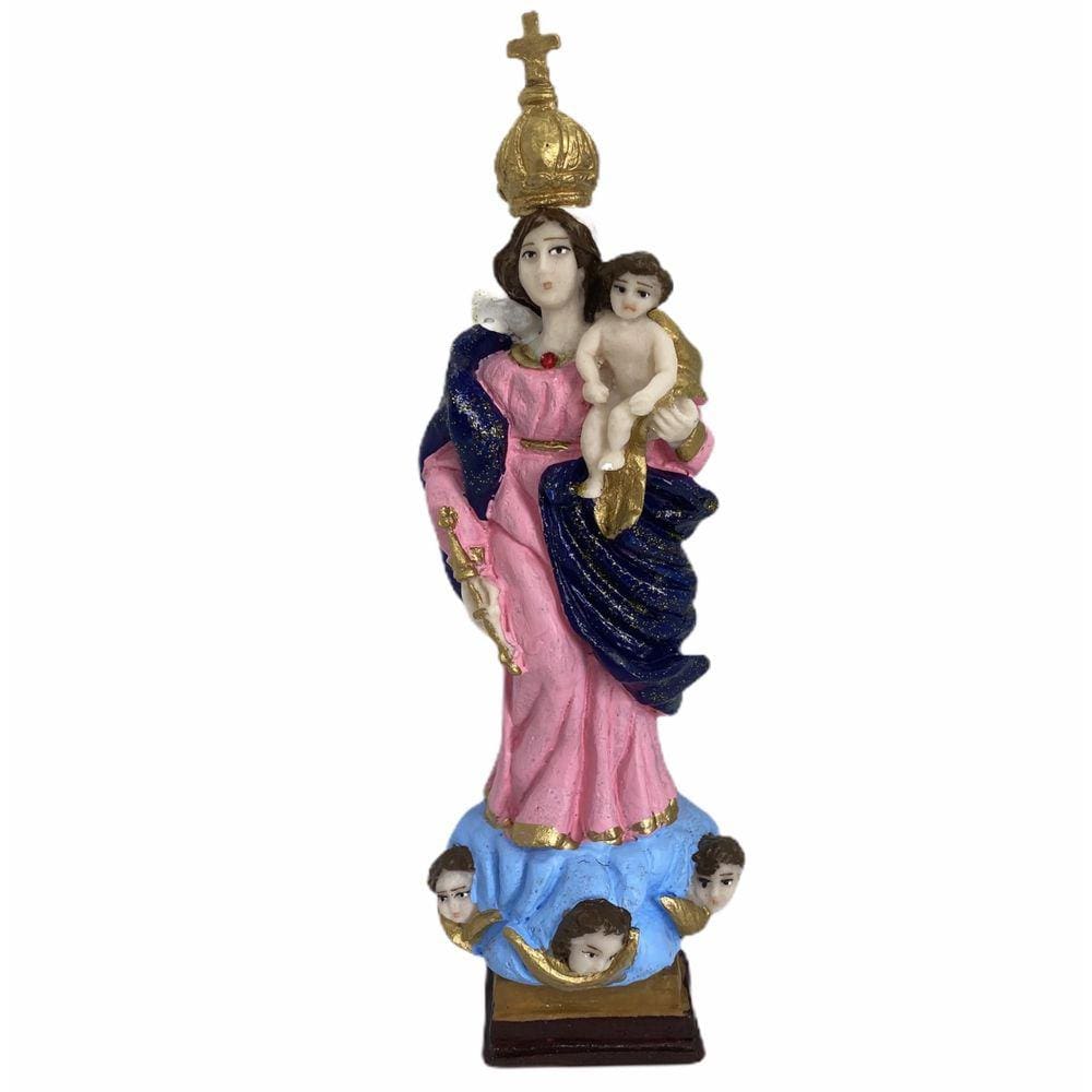 Nossa Senhora Da Ajuda Escultura Em Resina 21 Cm
