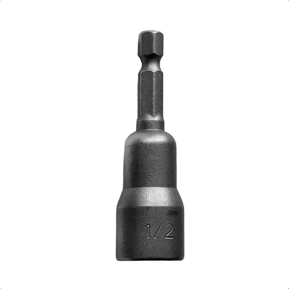 Jogo Soquete Canhão Sextavado 1/2X65Mm Cromo Vanádio 5Pçs