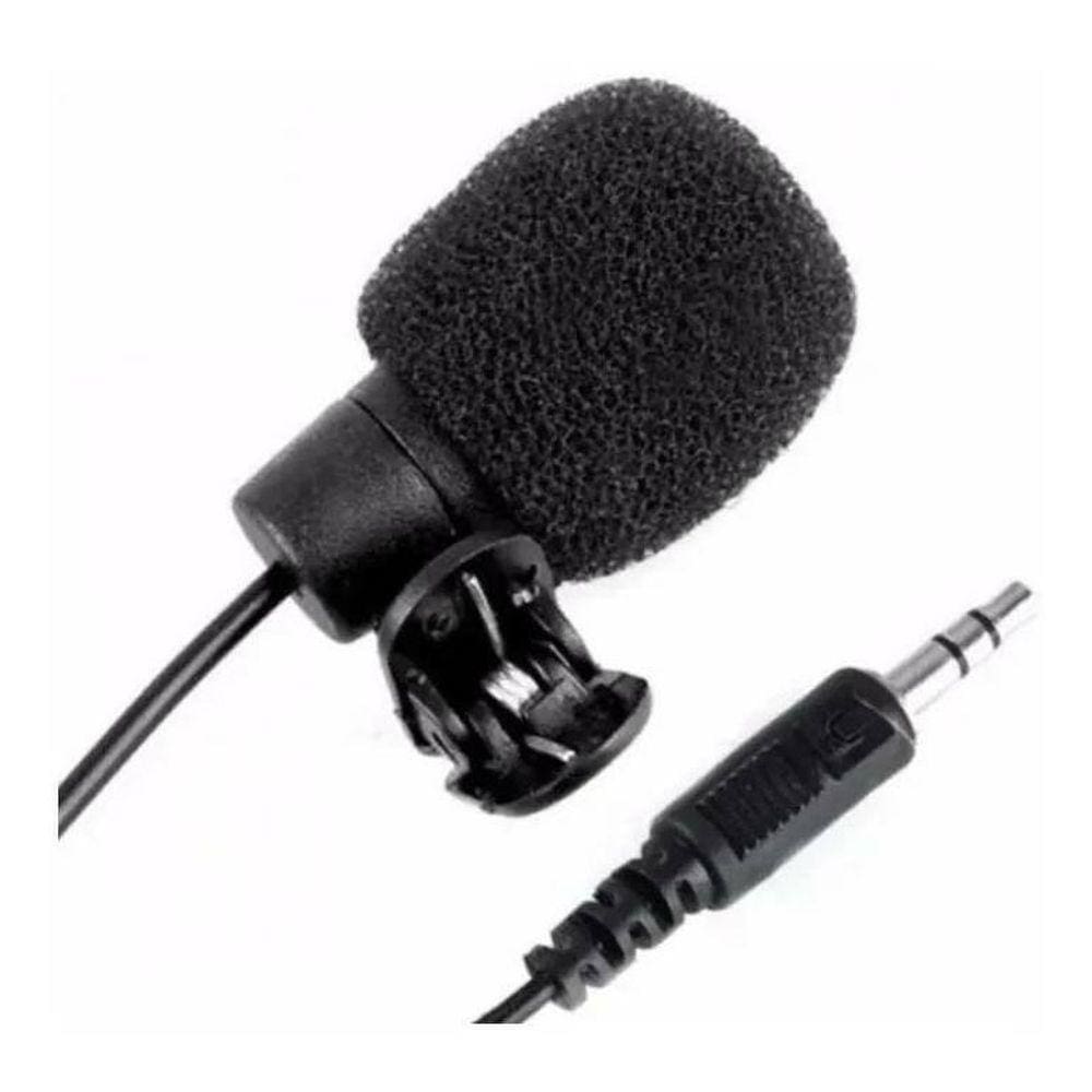 Microfone Lelong LE-916 Preto - Lapela com Fio