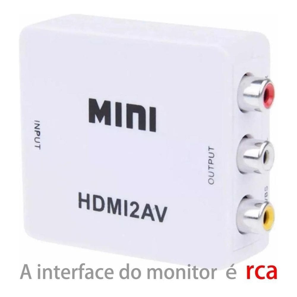 Mini Adaptador Conversor De Hdmi Para Video 3Rca Av