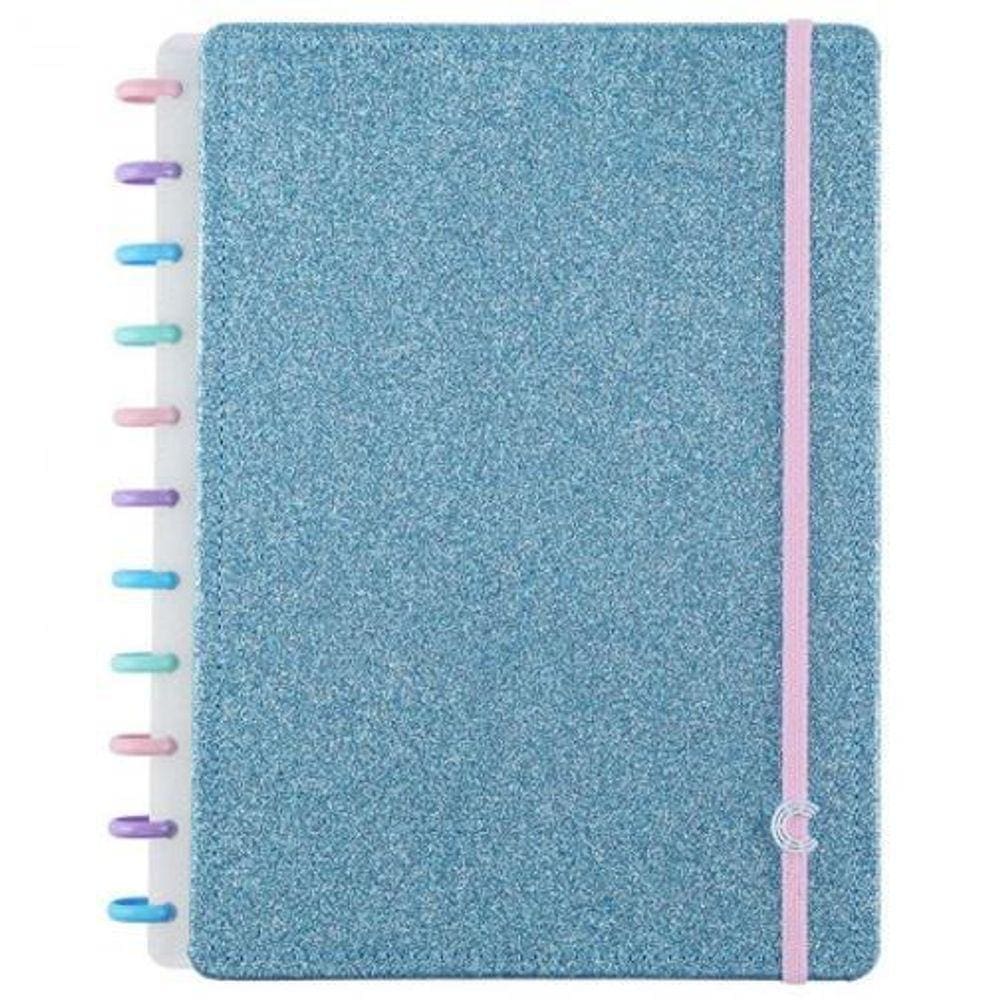 Caderno Inteligente Grande Lets Glitter Ocean Blue - Cigd413