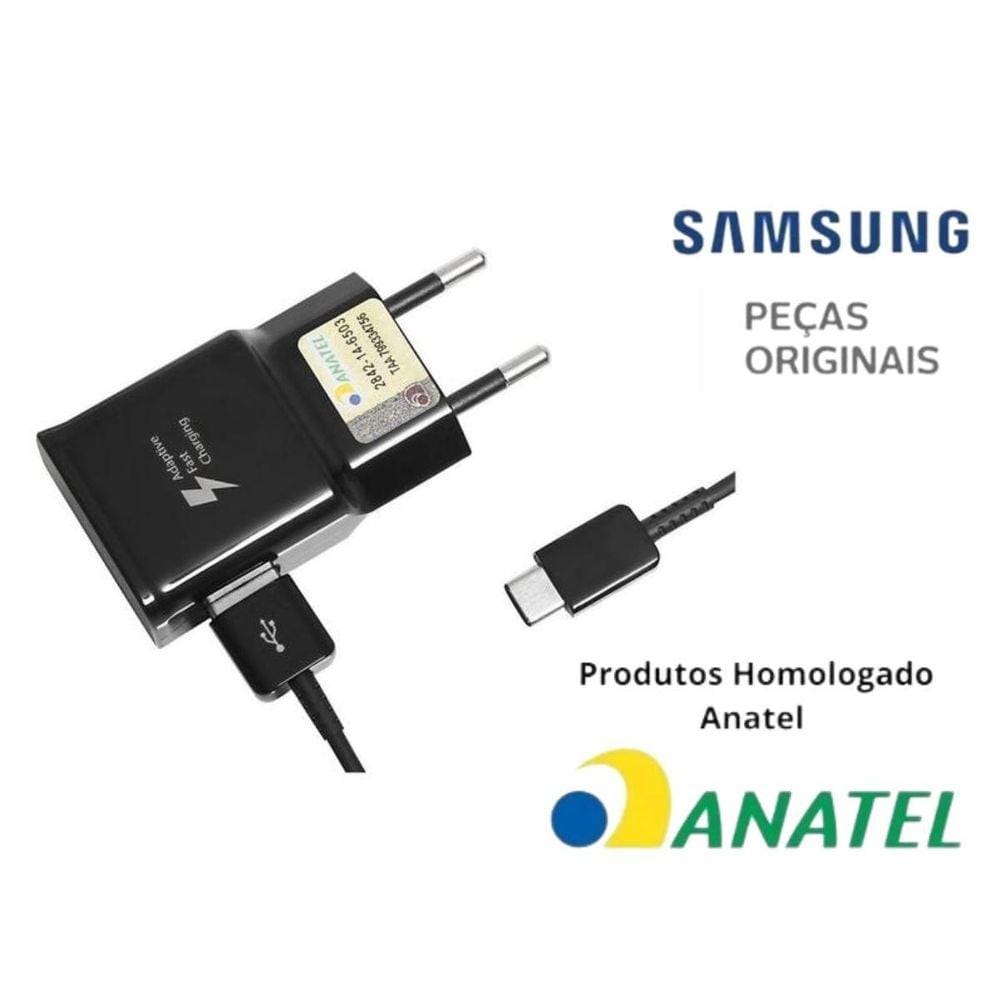 Carregador Galaxy A50 Fast Charge + Cabo Tipo C Samsung