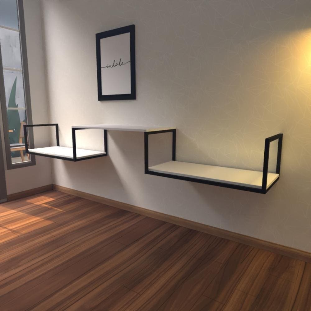 Aparador Industrial Branco Off White Moderno Cantinho Café Escritorio Simples Sala Estar Quarto