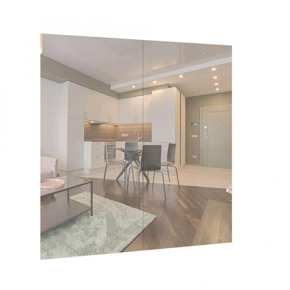 Quadro de Espelho Duplo Decorativo 180cm x 180cm Mavaular