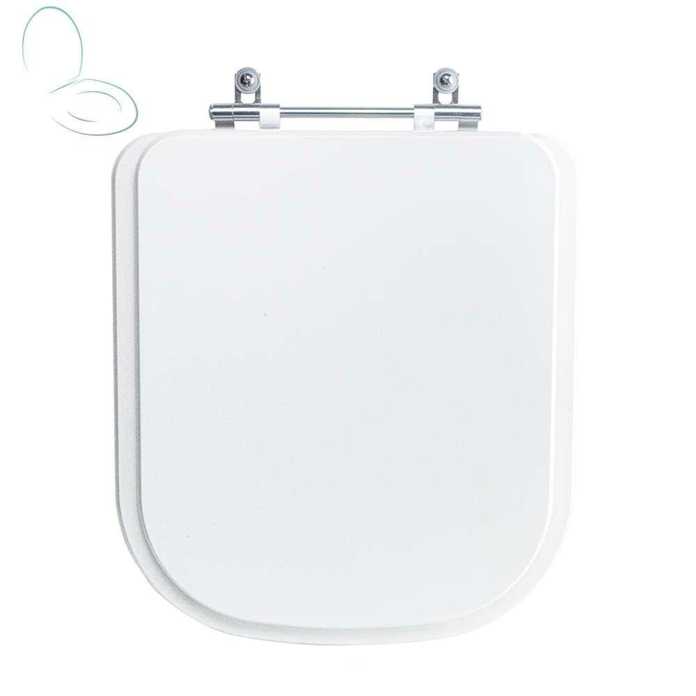 Assento Sanitário Tampa de Vaso Branco MDF Laqueado Gap para bacia Roca