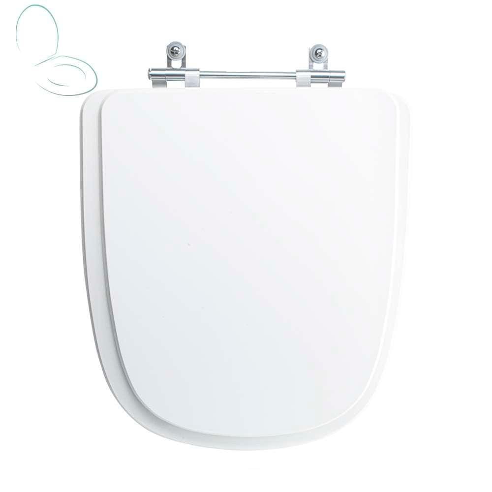 Assento Sanitário Tampa de Vaso Branco MDF Laqueado Ibiza para bacia Incepa