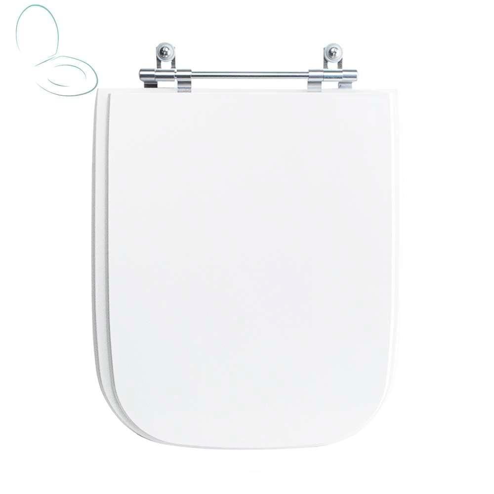 Assento Sanitário Tampa de Vaso Branco MDF Laqueado Tivoli para bacia Ideal Standard