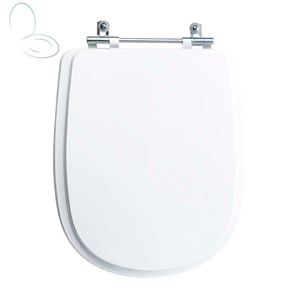 Tampa Vaso Sanitário Poliester Acrilico Paris Branco para bacia Ideal Standard