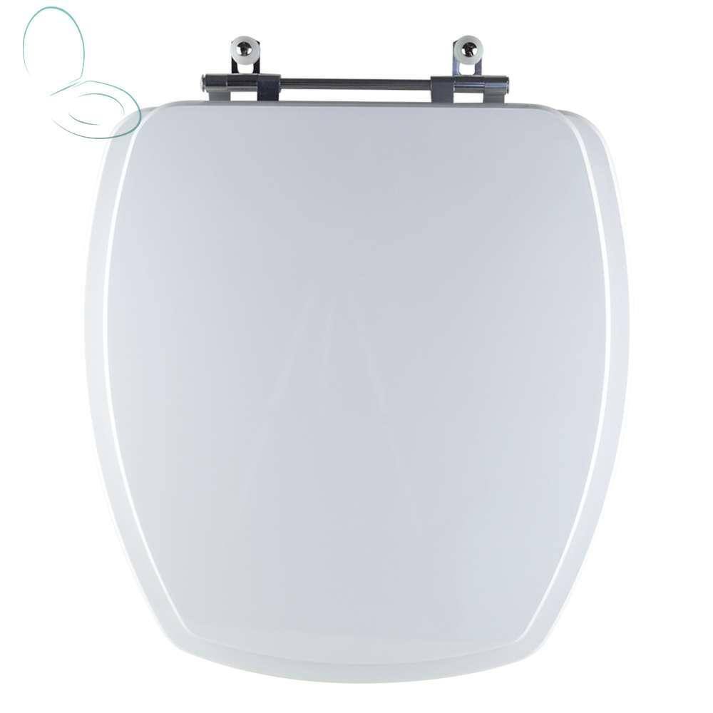Tampa Vaso Sanitário Madeira Laqueada Thema Branco para bacia Incepa