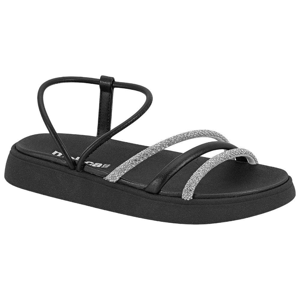 Sandália Flatform Moleca 5469.120 Feminina - Preto