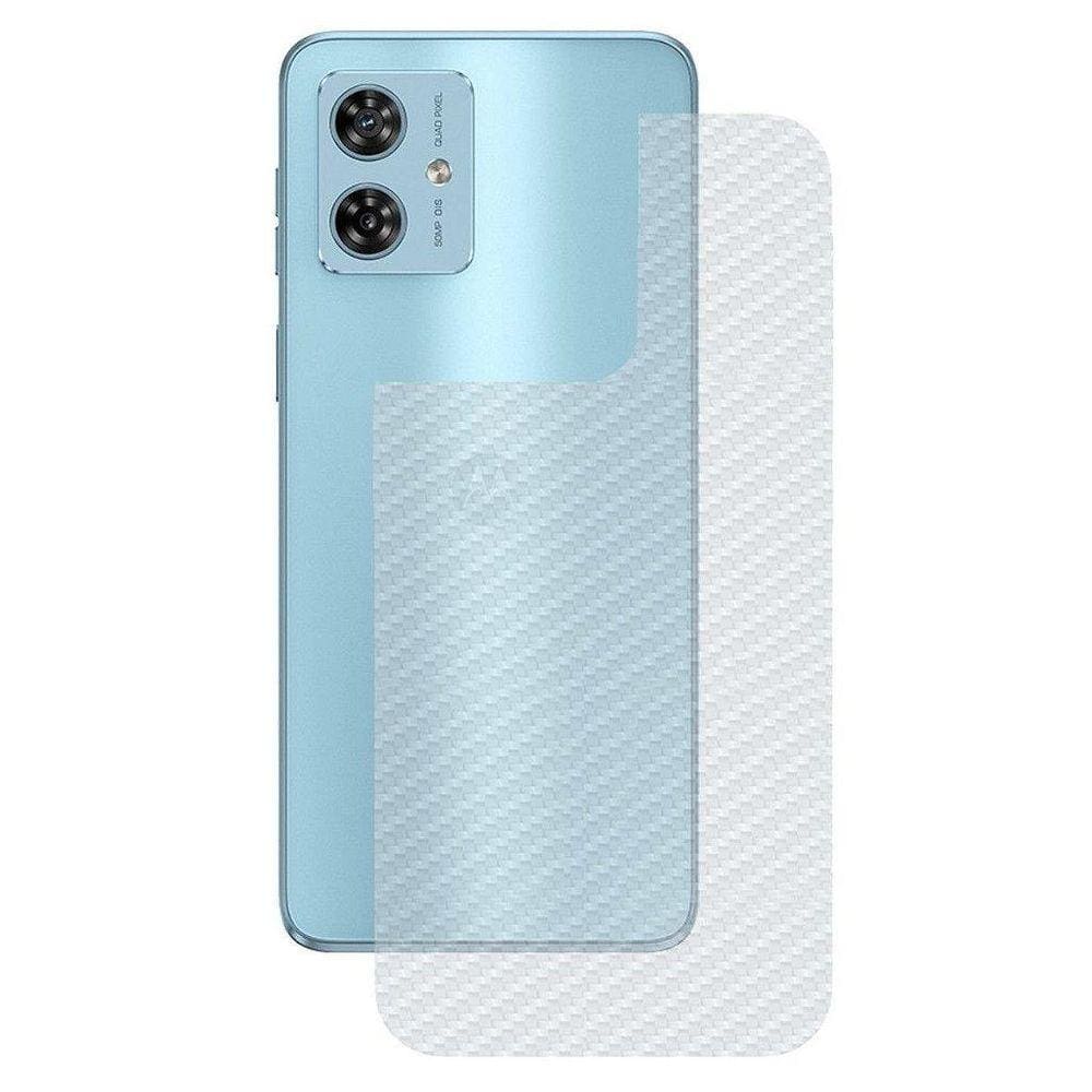 Película De Fibra De Carbono Verso Traseira Compatível Motorola Moto G14