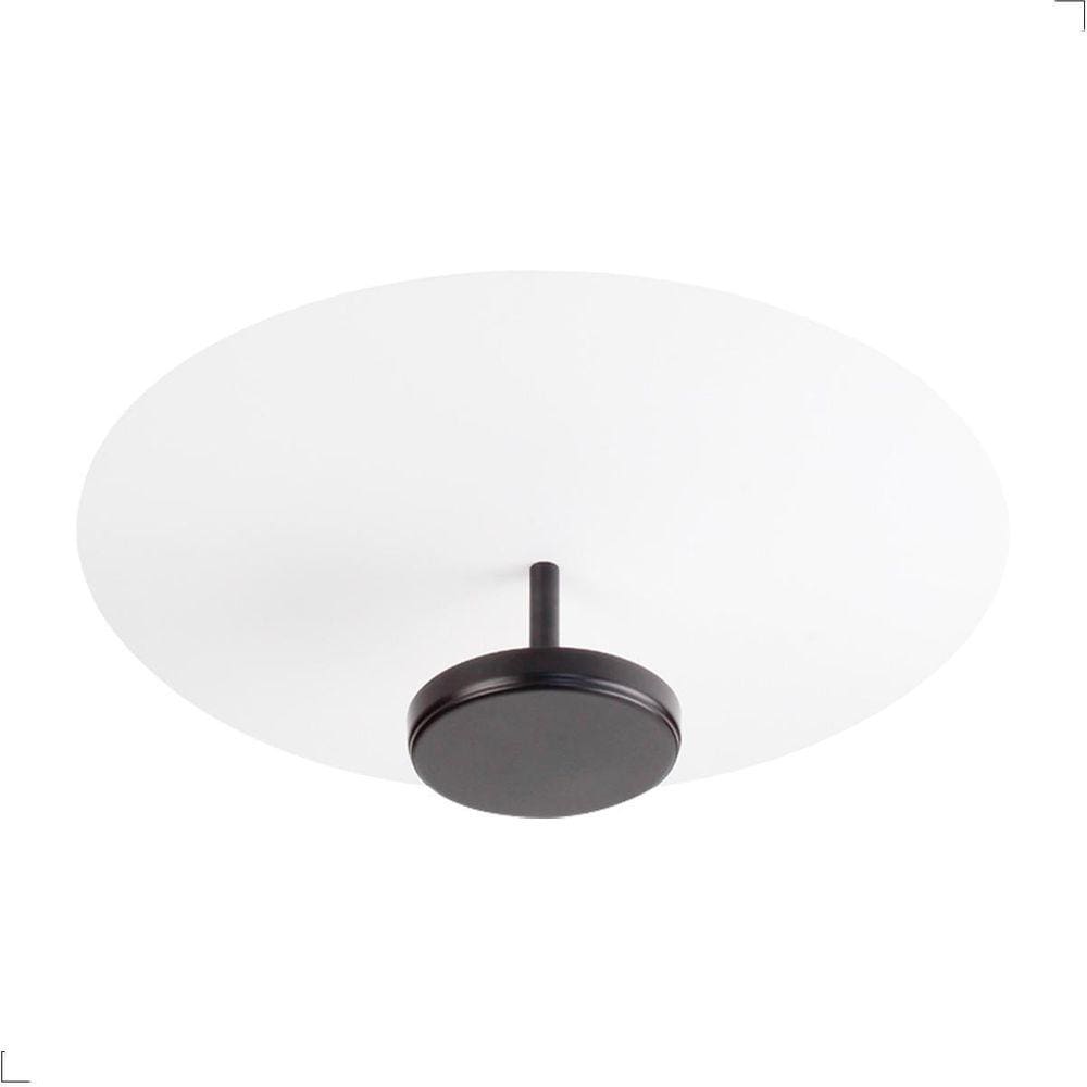 Plafon Painel Sobrepor Redondo 40Cm Slice Led 3000K Preto