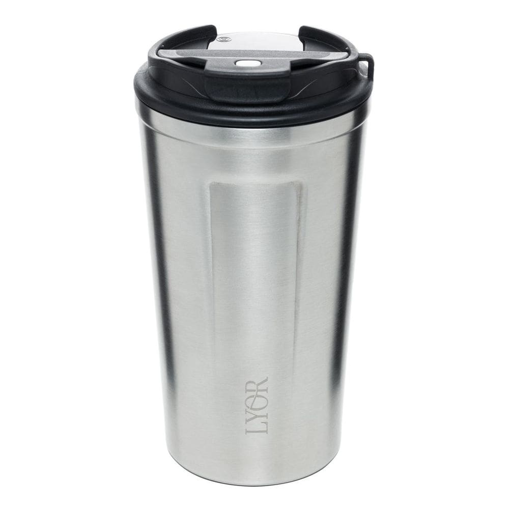 Copo Com Termômetro Digital Térmico Aço Inox Lyor 500Ml
