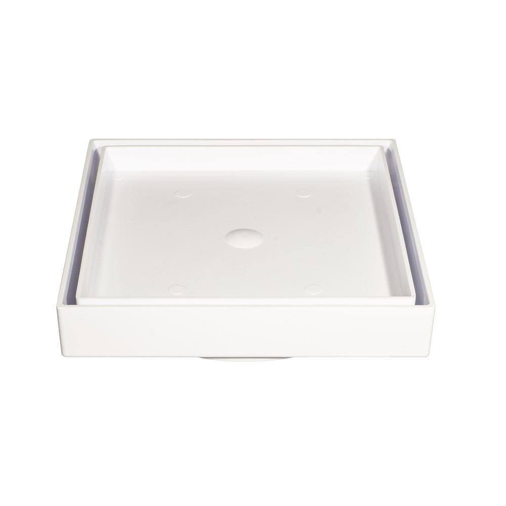 Ralo Oculto Invisível Quadrado 15X15Cm Branco Estrela