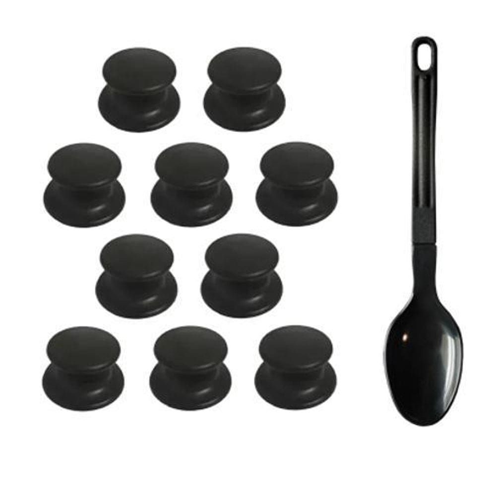 Pomel Puxador Pegador Para Tampa De Panela Kit 10 Peças