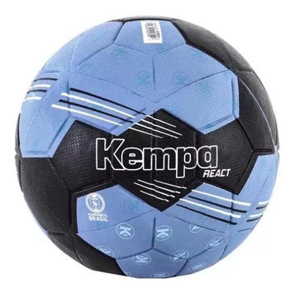 Bola De Handebol Kempa React - Preta/Azul - Tam 3