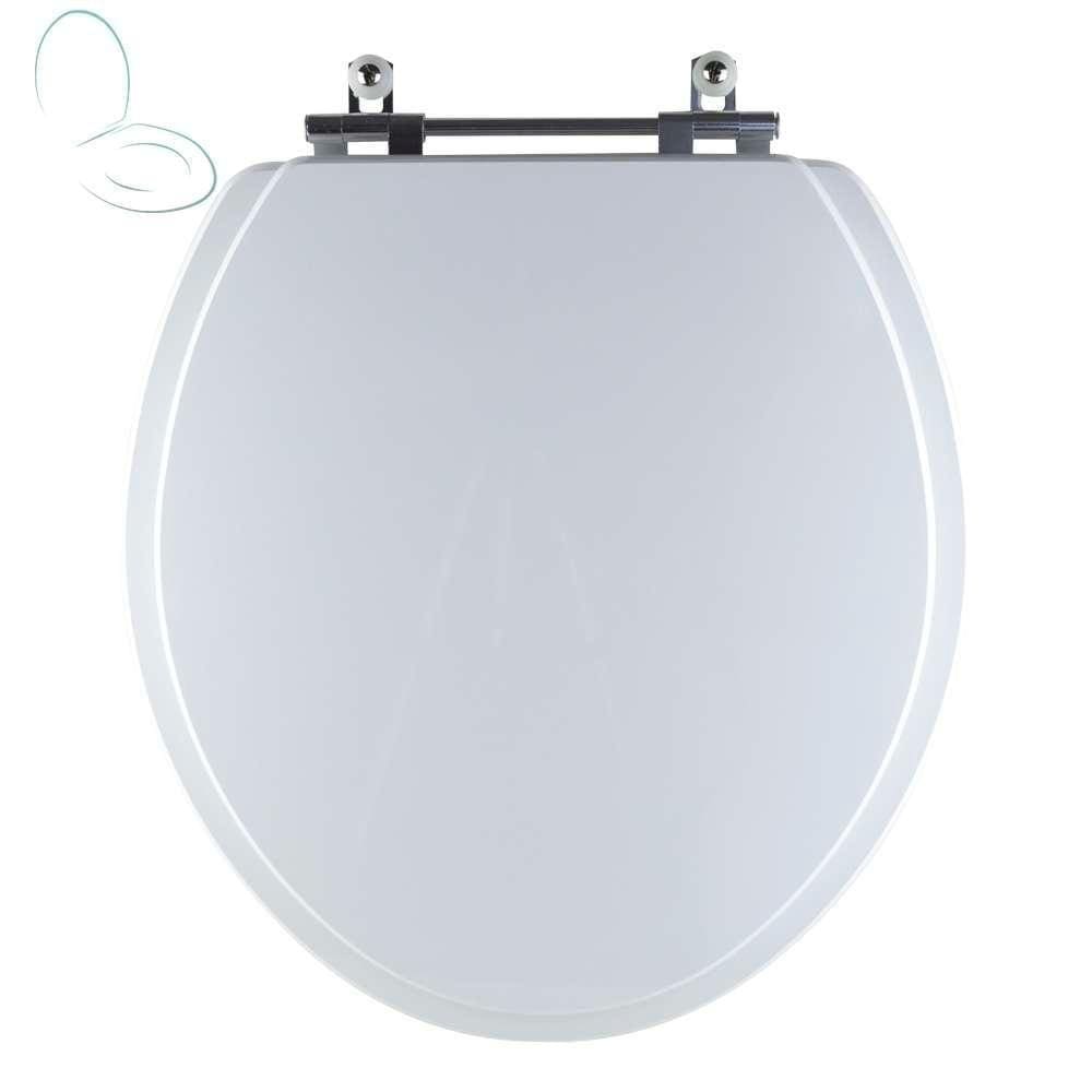 Assento Sanitário Tampa De Vaso Branco Mdf Laqueado Eco Para Bacia Celite