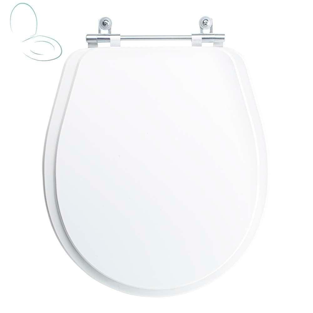 Assento Sanitário Tampa De Vaso Branco Resina Poliester Avalon Para Bacia Ideal Standard