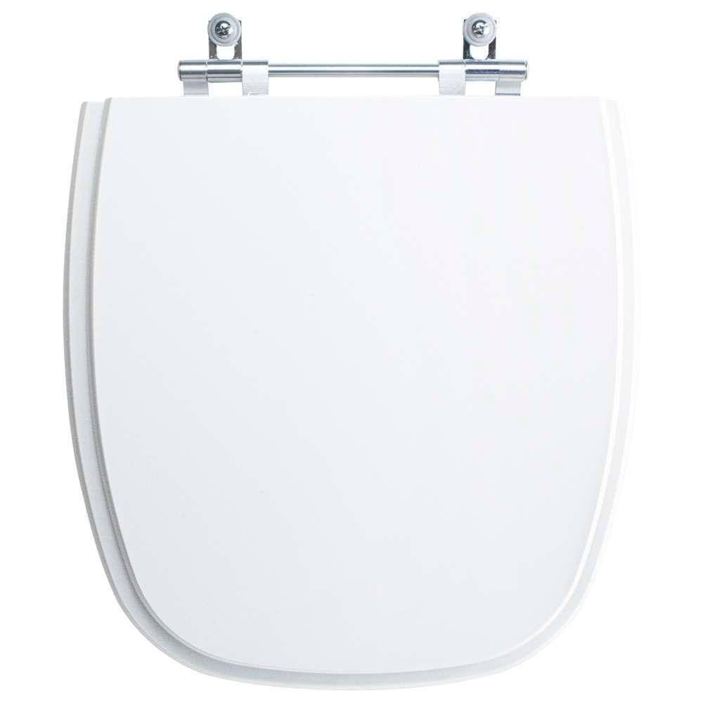 Assento Sanitário Tampa De Vaso Branco Resina Poliester Art Para Bacia Incepa