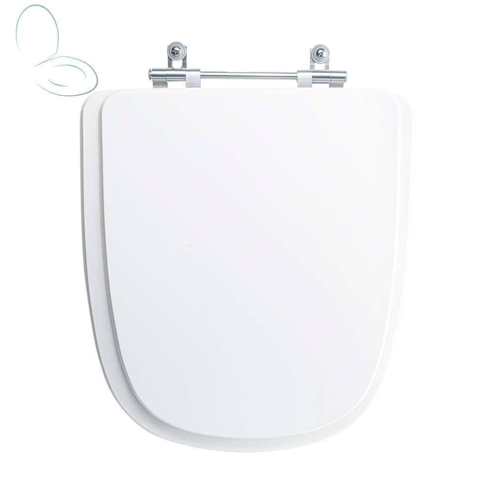 Tampa Vaso Sanitário Poliester Acrilico Ibiza Branco Para Bacia Incepa